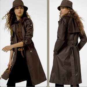 MICHAEL KORS light weight polyester trench coat